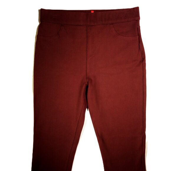 SPANX Pants LGE  Mulberry Plum   Style 20214R  Ponte Ankle  Pull-On  Pockets EUC - Picture 2 of 9